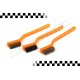 KIT Escovas Limpeza (3un.) 1 Nylon/ 1 Aço Duro / 1 Aço Macio KIT Escovas Limpeza (3un.) 1 Nylon/ 1 Aço Duro / 1 Aço Macio